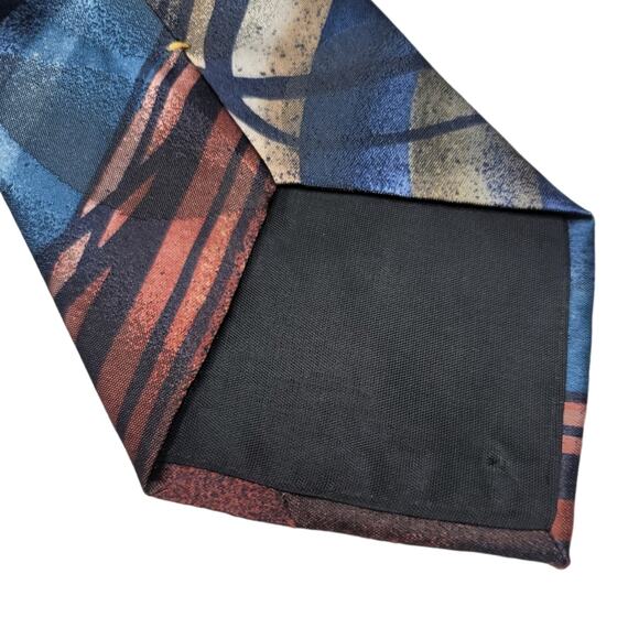 Vintage Oscar de La Renta Studio Men's Necktie Polyester & Silk Tie Made In USA - Picture 8 of 8